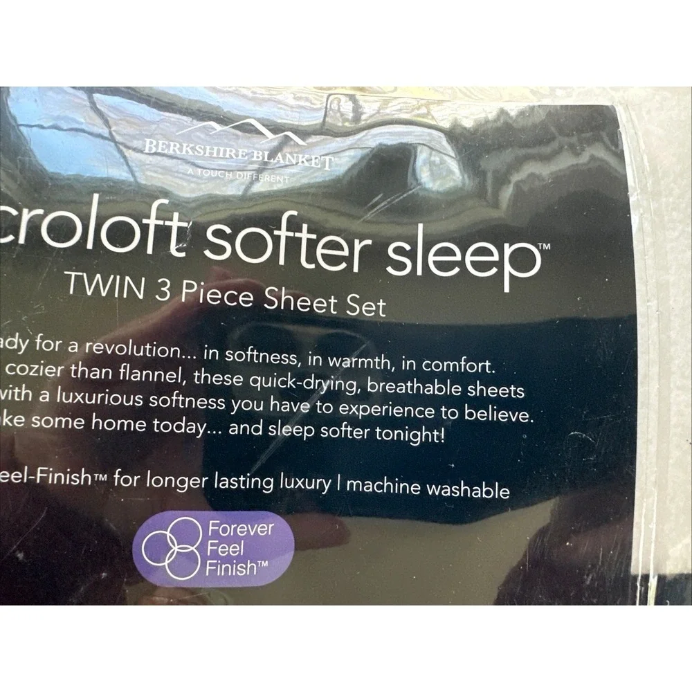 Microsoft Softer Sleep Twin Bed 3 Piece Oversized Twin Deep Sheet Set Dorm